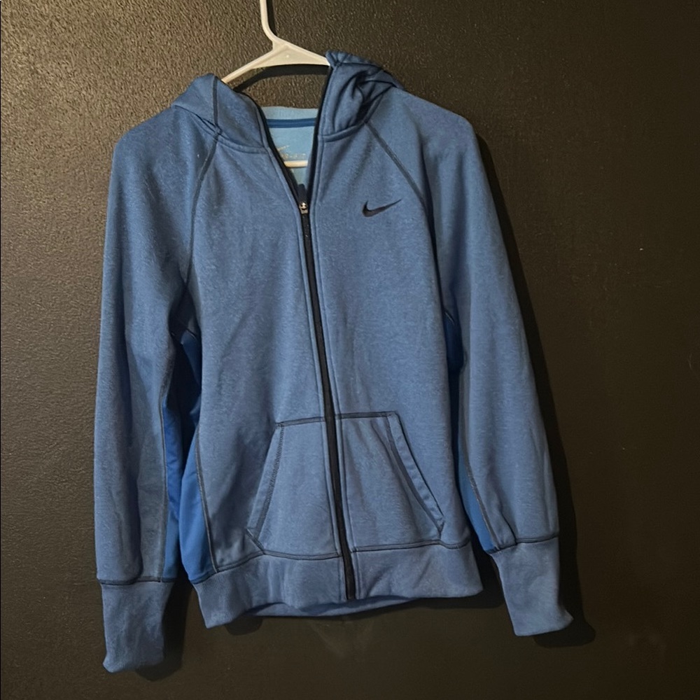 Nike Blue Athletic Sweatshirt with Hood